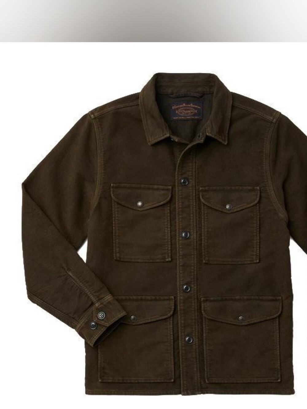 Filson Brown Moleskin Work Jacket